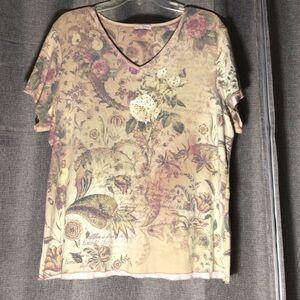 Y2K Xcit U.S.A v-neck shirt